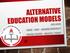 Alternative Education Models By Sefa Sezer In English