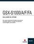 GSX-S1000/A/F/FA KULLANICI EL KİTABI. Her zaman ürününüz le b rl kte bulundurun. Güvenl k, kullanım ve bakım konularında öneml b lg ler çermekted r.