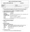 ÜRÜN GÜVENLİK BİLGİ FORMU. Hazırlanma Tarihi 15/09/2014 Yayın Tarihi 15/09/2014 FORM_MSDS_R&D_152_00 Yenilenme Tarihi/No - Sayfa No: 1/11