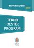 BAŞVURU REHBERİ TEKNİK DESTEK PROGRAMI