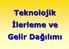 Teknolojik İlerleme ve Gelir Dağı