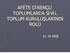 AFETE DİRENÇLİ TOPLUMLARDA SİVİL TOPLUM KURULUŞLARININ ROLÜ. Dr. Ali EKŞİ