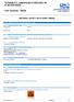 TETRABUTYL AMMONIUM HYDROXIDE 1M IN WATER MSDS. CAS numarası: MSDS MATERIAL SAFETY DATA SHEET (MSDS)