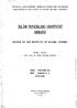 PUBLICATIONS OFTHE FACULTY OF LETTERS, ISTANBUL UNIVERSITY. İSLAM TETKİKLERi. ENSTİTÜSÜ REVIEW OF THE INSTITUTE OF ISLAMIC STUDIES