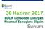 30 Haziran Ç17 BDDK Konsolide Olmayan Finansal Sonuçlara İlişkin Sunum