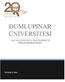 DUMLUPINAR ÜNİVERSİTESİ 2016 YILI KURUMSAL MALİ DURUM VE BEKLENTİLER RAPORU