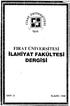 ilahiyat FAKÜLTESi DERGiSi