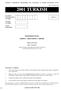 NATIONAL ASSESSMENT FRAMEWORK FOR LANGUAGES AT SENIOR SECONDARY LEVEL 2001 TURKISH EXTENDED LEVEL PAPER 3: DISCUSSING A THEME