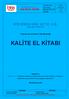 BTE ENERJİ SAN. VE TİC. A.Ş. ANKARA-TÜRKİYE TS-EN-ISO 9001:2015 KALİTE YÖNETİM SİSTEMİ KALİTE EL KİTABI