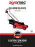 KULLANIM KILAVUZU ELEKTRİKLİ ÇİM BİÇME USER GUIDE AG-18CEM 1800 W ELECTRIC LAWN MOVER.