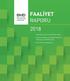 FAALİYET RAPORU 2018 NATIONAL RETAIL FEDERATION ÜYESİ AVRUPA MARKALAR DERNEĞİ TAKLİTLE MÜCADELE KOMİTESİ ÜYESİ DEİK KURUCU KURULUŞU