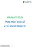 GARANTİ FİLO İNTERNET ŞUBESİ KULLANIM REHBERİ