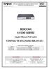 BDCOM S1500 SERISI PoE GIGABIT ETHERNET SWITCH TANITMA VE KULLANMA KILAVUZU BDCOM S1500 SERİSİ. Gigabit Ethernet PoE Switch