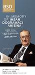 IN MEMORY OF İHSAN DOĞRAMACI ANISINA