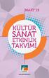 MART 19 KÜLTÜR SANAT ETKİNLİK TAKVİMİ