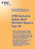 ETİK Exclusive Şubat 2019 Yönetim Raporu Sayı 58