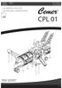 CPL 01 MONTAJ KILAVUZU ASSEMBLY INSTRUCTIONS M.K /9. Hazırlayan : Mustafa BADOĞLU Onaylayan : Ezgi YELEKOĞLU