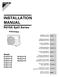 INSTALLATION MANUAL. R410A Split Series. Models RK35GV1B RX25JV1B RX35JV1B. Installation manual R410A Split series