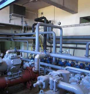 replacement; chiller maintenance of the field, dining hall cooling plant of