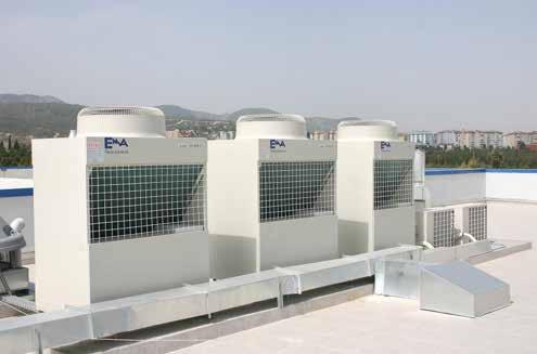 Servisi nin İzmir Adnan Menderes Havalimanı ndaki istasyon binasının tüm havalandırma ve klima tesisatı, klima sistemi ve montajı, çatı tipi aspiratör- RV