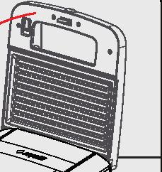 2 Kullanım 2.4 Tost ve ızgara yapma Cihazın ön tarafında bulunan kilit düğmesine (5) basın, üst kapağını tutamağından (6) tutarak yukarı doğru açın.