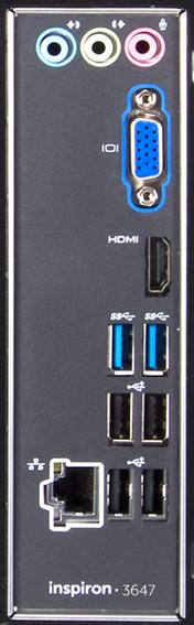 Ön Arka panel Hat girişi bağlantı noktası Hat çıkış bağlantı noktası Mikrofon bağlantı noktası VGA bağlantı noktası HDMI-çıkış bağlantı noktası Geri USB 3.