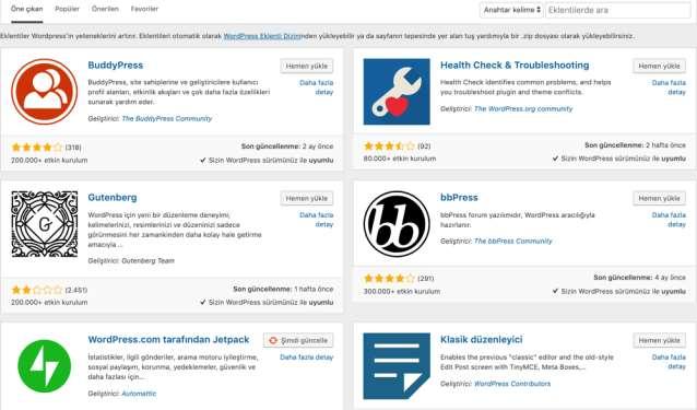 9- WordPress Eklentileri Nedir?