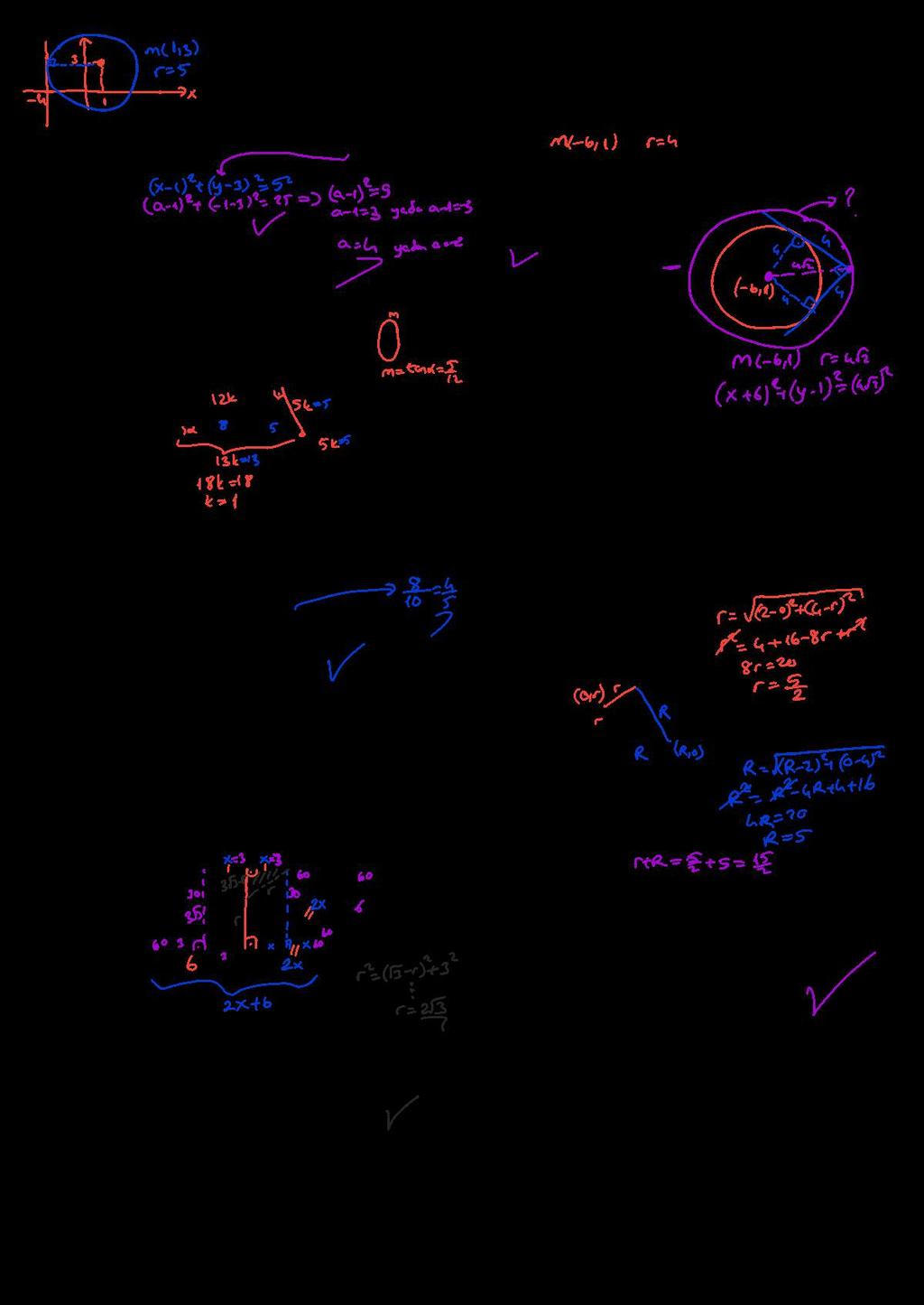 0 1 TEST 11 1. Merkezi M(1, 3) olan ve = 4 doğrusuna teğet olan çember üzerindeki bir nokta (a, 1) olduğuna göre, a nın pozitif değeri kaçtır? ) ) 3 ) 4 D) 5 E) 6 4.