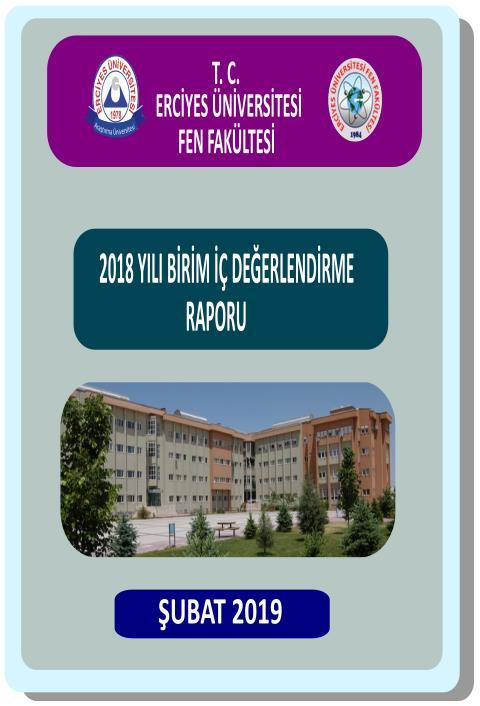 İÇİNDEKİLER. Erciyes Üniversitesi, Fen Fakültesi, Birim İç Değerlendirme  Raporu ( ) - PDF Ücretsiz indirin