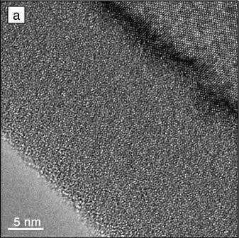 The amorphization of crystalline materials may lead to misinterpretation of the structures in TEM investigations.