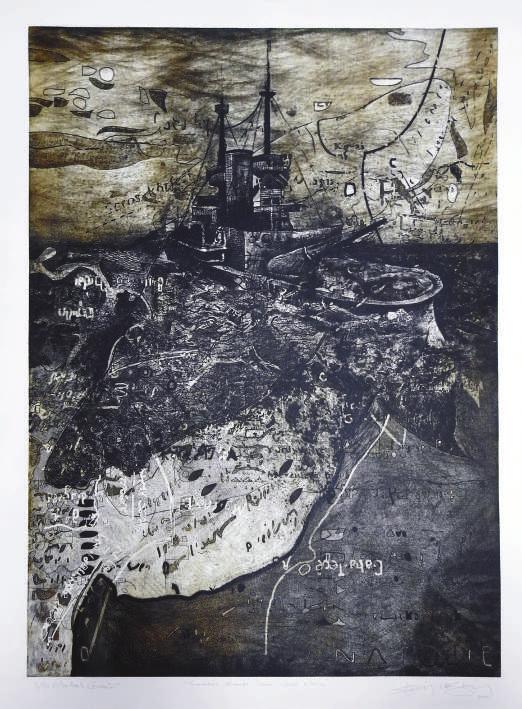 Çanakkale Savaşları Üzerine Notlar, Metal Gravür, 79x59cm, 2010