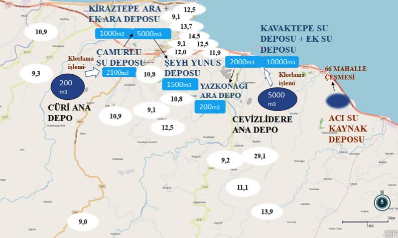 Cilt 76 Sayı 4 2019 NOROVIRÜS İLIŞKILI SU KAYNAKLI SALGIN Belediye yetkililerinden ilçede alt yapı çalışmalarının sürdüğü bilgisi alınmıştır.