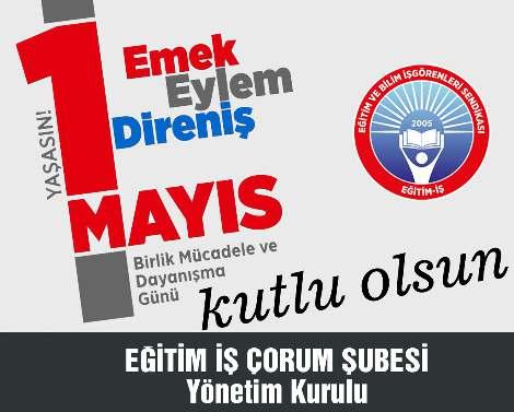 Tüm emekçiler için daha fazla iþ güvencesi istiyoruz FATÝH AKBAÞ Hak-Ýþ Çorum Þubesi 1 Mayýs Emek ve Dayanýþma Günü nedeniyle basýn açýklamasý yaptý.