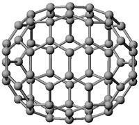 Küre, elips veya tüp şeklinde olan fullerenler tamamen