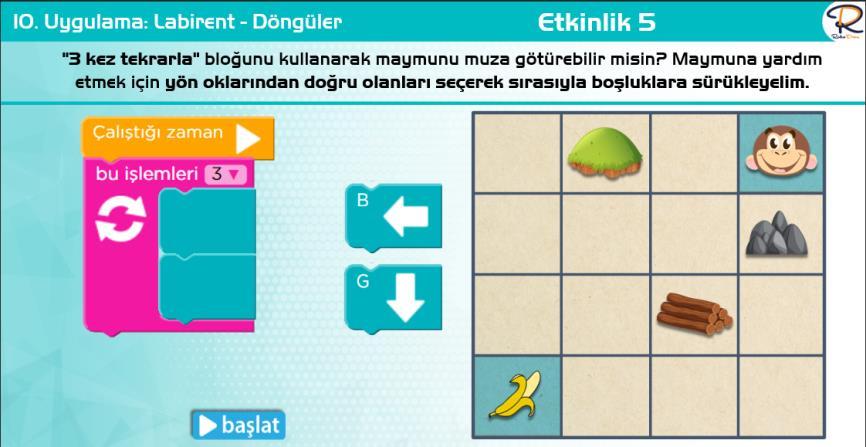 Çözümler arasında en uygun olanı seçer. BT.5.D4.7. Tekrar yapılarını kullanan algoritmalar tasarlar.