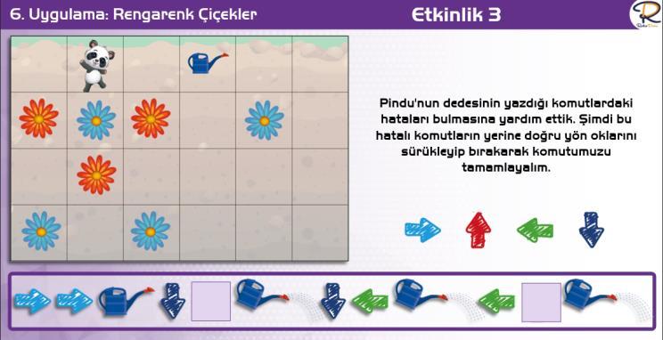 Yön tuşlarını tanır. Yön tuşlarının hareket yönlerini gözlemler. Kazanım 12. Geometrik şekilleri tanır. Geometrik şekillerin isimlerini söyler. M.1.2.1.1. Geometrik şekilleri köşe ve kenar sayılarına göre sınıflandırarak adlandırır M.