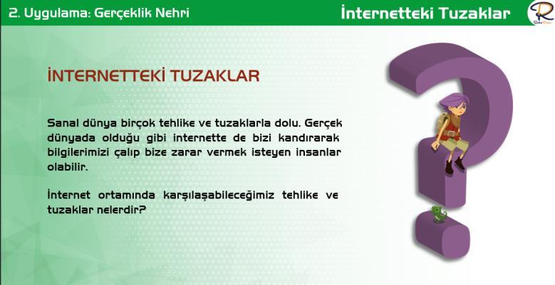 Çevrimiçi ortamda başkalarının haklarına saygı duyar. BT.5.2.1.4. Etik ilkelerin ihlali sonucunda karşılaşılacak durumları fark eder. BT.6.2.1.1. İnternet etiğinin önemini ifade eder. BT.6.2.1.3.