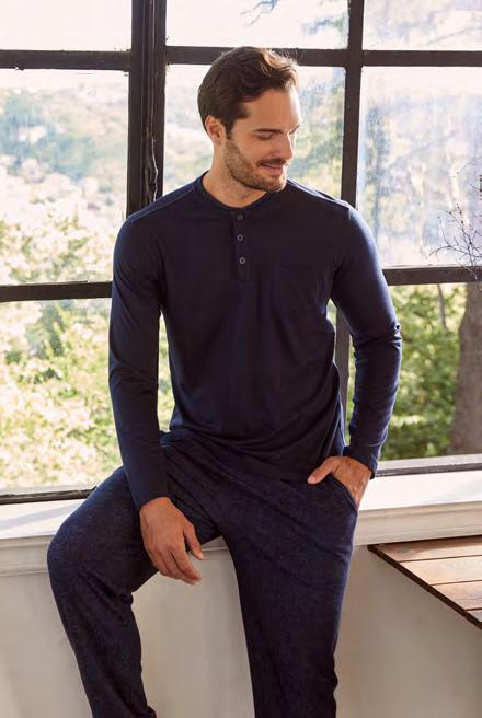 ESE27014 ESE27012 pijama takımı-pyjamas set / S-M-L-XL-2XL / lacivert-navy blue