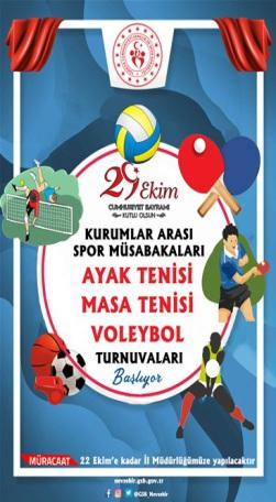 Nevşehir de kamu kurum ve kuruluşlarına yönelik sportif aktivitelerin artık daha fazla olacağını belirten Gençlik ve Spor İl Müdürü Muhsin Özdemir; Daha önce yapmış olduğumuz Kurumlar arası Voleybol