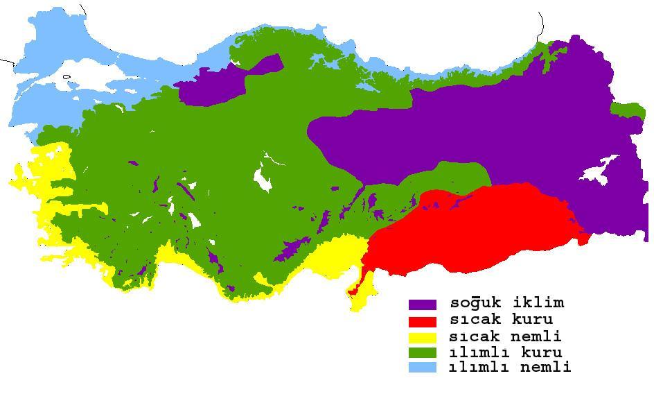 Ilımlı Kuru İklim Bölgesi - Ankara Kış koşulları soğuk iklim bölgesindeki kadar sert olmasa da kış döneminin yaz dönemine göre daha baskın olduğu iklim bölgesidir.