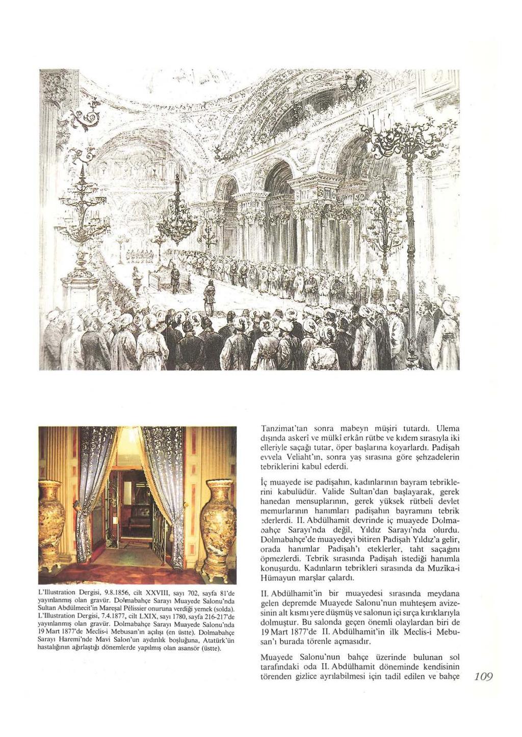 J'.... :: L'lllustration Dergisi, 9.8.1856, cilt XXVlll. sayt 702, sayfa 8l"de yaymlanmt~ olan graviir.