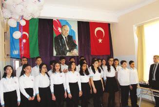 Türk Dünyası İle İlgili Çalışmalarımız EĞİTİM Türk Dünyası Bakü Atatürk Lisesi Bakü / Azerbaycan * Değerli müdürümüz Hüseyin Demirel ve kıymetli ekibinin, fedakarca çalışmaları sonucu lisemiz