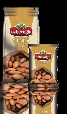 iç badem ROASTED ALMONDS Tadına doyum olmayan anlar için aranan lezzet... Akdeniz havzasında yetişen badem ağacı gülgillerdendir. İlkbaharda gelişen meyvesi çağla olarak yenir.