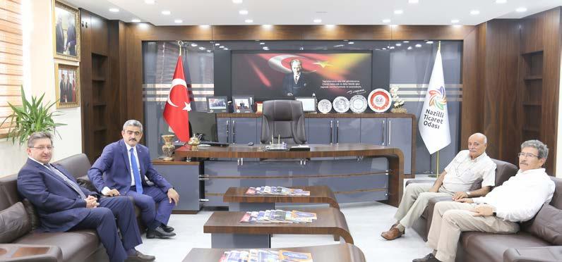 BAŞKAN ALICIK TAN ODAMIZA ZiYARET 27.08 Nazilli Belediye Başkanı Haluk Alıcık, 27 Ağustos tarihinde Nazilli Ticaret Odası Başkanı Nuri Arslan ı makamında ziyaret etti.