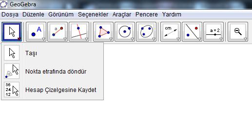 EK - 4. (Devam) Öğretim Bölümünün İlk Haftasında Öğrencilere Dağıtılan GeoGebra Tanıtım Kitapçığının İlk 10 Sayfası ARAÇ TAKIMI (İNŞA ARAÇLARI) (Hohenwarter & Judith, 2009).