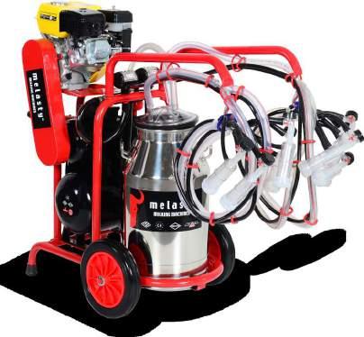 TREND TKKC 4-PS(G.E.) DOUBLE MILKING MACHINES FOR GOATS İkili Sağım Makinesi (Keçi) ENGINE FEATURES Net Horse Power Output Engine Type Fuel Type : (7hp) at 3,600 r/min : Air-cooled, 4-Stroke :
