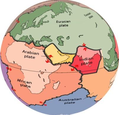 Aşağıdaki bulmacada yerkabuğunu oluşturan levhalar gizlenmiştir.