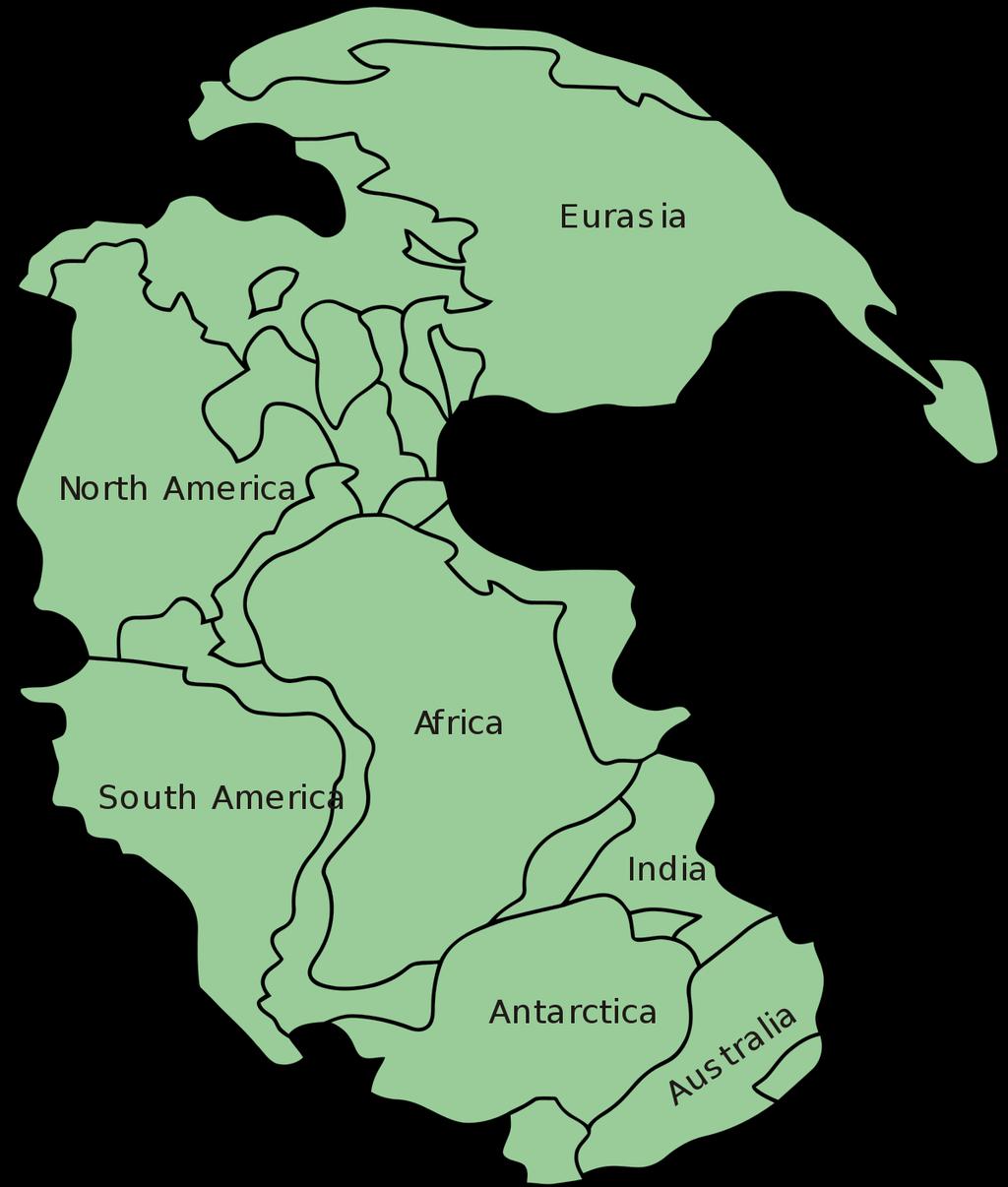 pangea Panthalassa adındaki okyanus ile çevriliydi.ii.