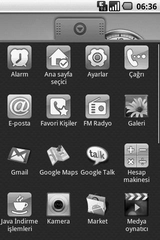 Ana ekranınız Android Ana Sayfası Ana ekranınızda Google Arama yı kullanabilirsiniz.