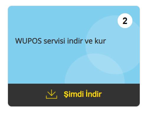 Yüklemek İndirin ve Yükleyin WUPOS Hizmet dosyası, her bir yerel kullanıcı hesabı için ayrıca indirilmek ve yüklenmek zorundadır. Kullanılan bilgisayara bağlı olarak WUPOS_Service_x2.